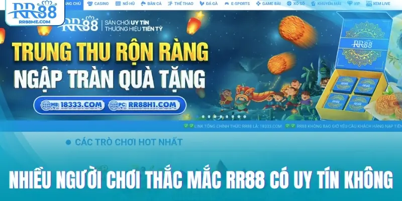 Nhiều người chơi thắc mắc RR88 có uy tín không